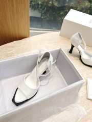 The Row High Heels In White 7cm - 5