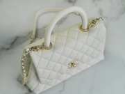 Chanel 23P Coco Handle In White 14x24x10cm - 6