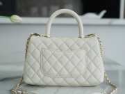 Chanel 23P Coco Handle In White 14x24x10cm - 5