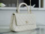 Chanel 23P Coco Handle In White 14x24x10cm - 4