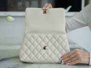 Chanel 23P Coco Handle In White 14x24x10cm - 3