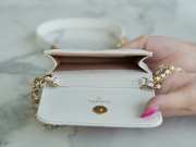 Chanel Mini Woc 22A With gold Hardware In White 12.3x9x3.2cm  - 6