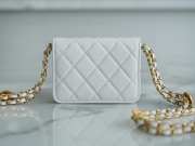 Chanel Mini Woc 22A With gold Hardware In White 12.3x9x3.2cm  - 2