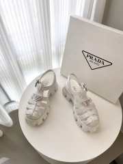 Prada high-heeled sandal 2023s in white - 6