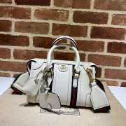 Exquisite Gucci white mini top handle bag 22x15x11cm - 1