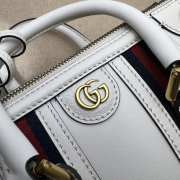 Exquisite Gucci white mini top handle bag 22x15x11cm - 4