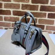 Exquisite Gucci blue top handle bag 27x18x14cm - 4