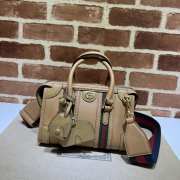 Exquisite Gucci light brown mini top handle bag 22x15x11cm - 1