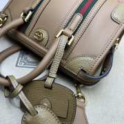 Exquisite Gucci light brown mini top handle bag 22x15x11cm - 2