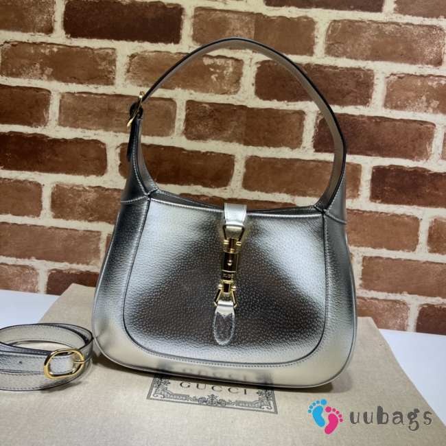 Gucci Jackie 1961 silver shoulder bag 27.5x19x4cm - 1