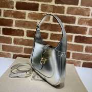 Gucci Jackie 1961 silver shoulder bag 27.5x19x4cm - 2