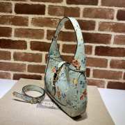 Gucci Jackie 1961 blooming Love shoulder bag 28x19x4.5cm - 2