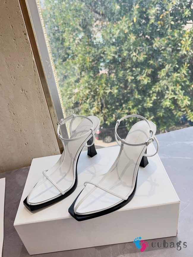 The row high heel in white S002 7cm - 1