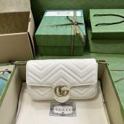 Gucci Marmont Small Handbag In White 21x12x5cm - 1