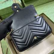 Gucci Marmont Small Handbag In Black 21x12x5cm - 4