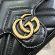 Gucci Marmont Small Handbag In Black 21x12x5cm - 2