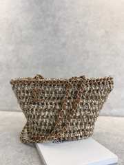 Chanel Crochet Shopping Bag In Brown 20x36x12cm - 1