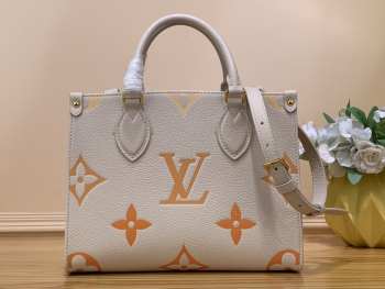 LOUIS VUITTON ONTHEGO PM BAG M46067 ORANGE 25CM