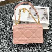 Dior 2023 mini miss caro in pink 19x12x6cm - 2