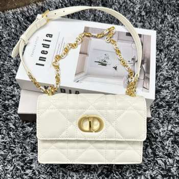 Dior 2023 mini miss caro in white 19x12x6cm