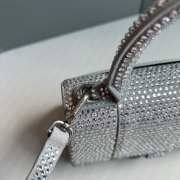 Balenciaga Hourglass bling bling in silver 19x8x13cm - 4