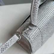 Balenciaga Hourglass bling bling in silver 23x10x24cm - 6