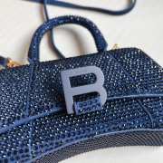 Balenciaga Hourglass bling bling in blue 19x8x13cm - 3