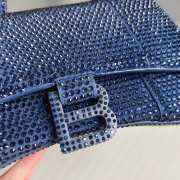 Balenciaga Hourglass bling bling in blue 19x8x13cm - 2