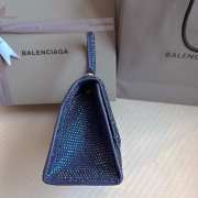 Balenciaga Hourglass bling bling in blue 23x10x24cm - 6