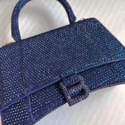 Balenciaga Hourglass bling bling in blue 23x10x24cm - 4