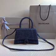 Balenciaga Hourglass bling bling in blue 23x10x24cm - 2