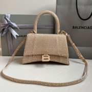 Balenciaga Hourglass bling bling in bronze gold 23x10x24cm - 1