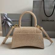 Balenciaga Hourglass bling bling in bronze gold 23x10x24cm - 6