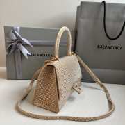 Balenciaga Hourglass bling bling in bronze gold 23x10x24cm - 5