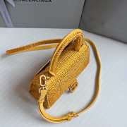 Balenciaga Hourglass bling bling in yellow 19x8x13cm - 5