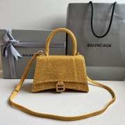 Balenciaga Hourglass bling bling in yellow 23x10x24cm - 1