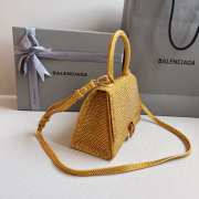 Balenciaga Hourglass bling bling in yellow 23x10x24cm - 6