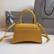 Balenciaga Hourglass bling bling in yellow 23x10x24cm - 4