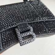 Balenciaga Hourglass bling bling in black 19x8x13cm - 2