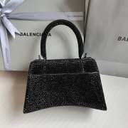 Balenciaga Hourglass bling bling in black 23x10x24cm - 5