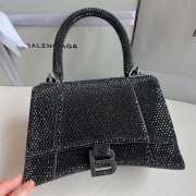 Balenciaga Hourglass bling bling in black 23x10x24cm - 2