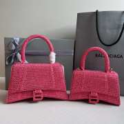 Balenciaga Hourglass bling bling in pink 19x8x13cm - 1