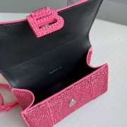 Balenciaga Hourglass bling bling in pink 19x8x13cm - 4