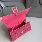 Balenciaga Hourglass bling bling in pink 23x10x24cm - 5