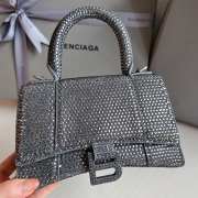 Balenciaga Hourglass bling bling in gray 19x8x13cm - 3