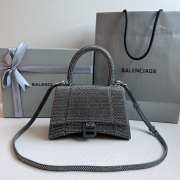 Balenciaga Hourglass bling bling in gray 23x10x24cm - 1