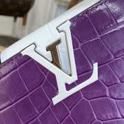 Louis Vuitton Capucines M48865 In Purple 21x14x8cm - 5