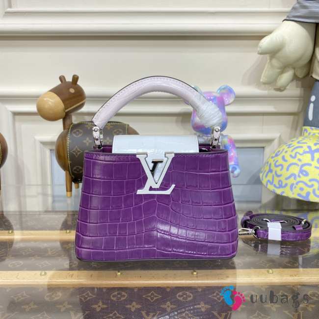 Louis Vuitton Capucines M48865 In Purple 27x18x9cm - 1