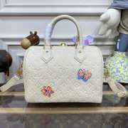 LV M46415 Speedy Bandoulière In White 25x19x15cm - 6