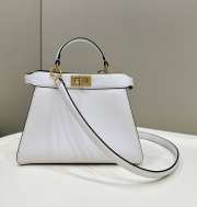 Fendi Peekaboo I See U In White 27×11×20cm - 1